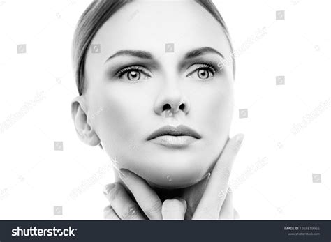Beauty Caucasian Model Woman Face Nude Stock Photo Shutterstock