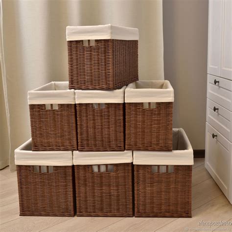 Корзины для гардеробной, шкафа, стеллажа – заказать на Ярмарке Мастеров ...