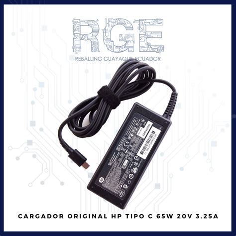 CARGADOR HP ORIGINAL X360 TIPO C 65W 20V 3 25A Reballing Guayaquil