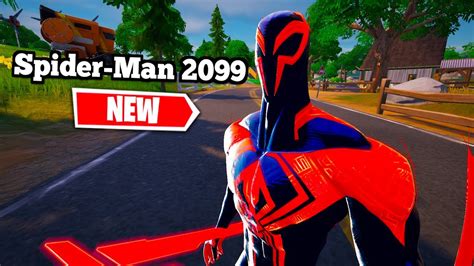 NEW SPIDER MAN 2099 SKIN GAMEPLAY FORTNITE X SPIDERVERSE YouTube