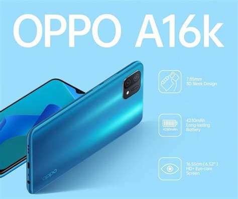 Oppo A16k Mediatek Helio G35 Chip 4230mah Battery And 140 Price Tag