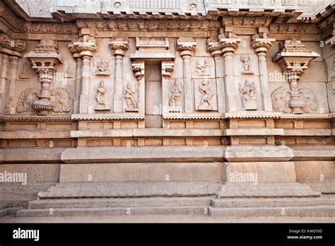 Hindu Temple Wall With Ornate Carving Asia Stock Photo Alamy