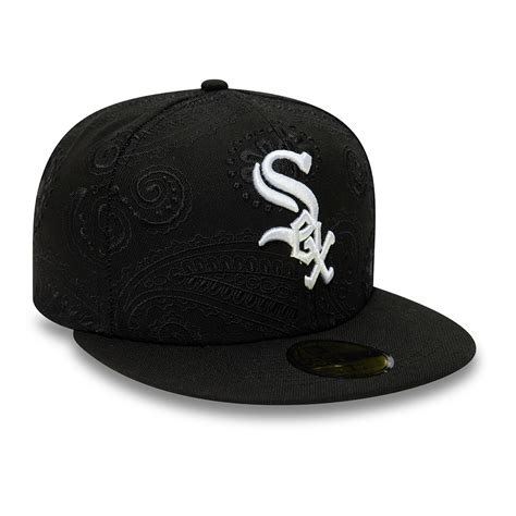 New Era 59Fifty Chicago White Sox Swirl Fitted Hat Black - Billion Creation