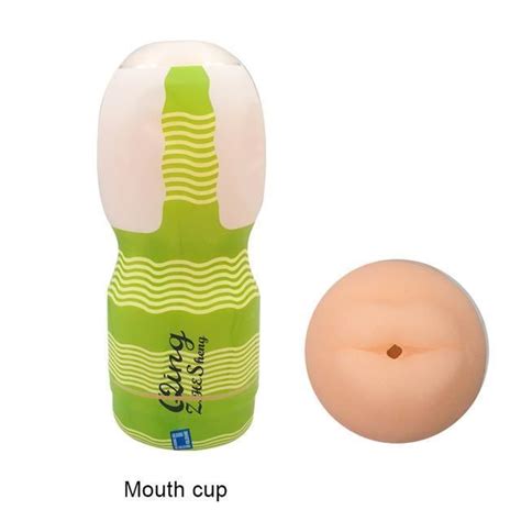 Tasse De Masturbation Manuelle Pour Homme Gomme Douce Vagin Anal