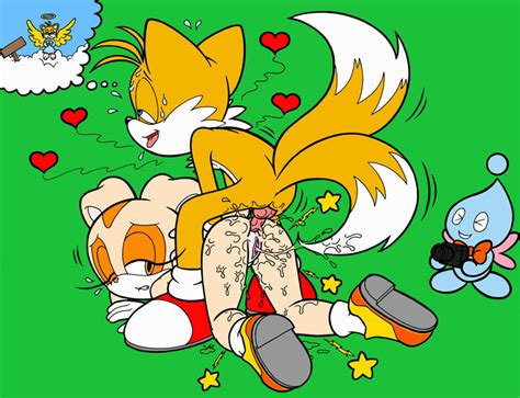 Rule 34 Anal Anal Sex Anthro Buggery Chao Sonic Cheese The Chao Color Cream The Rabbit Cub