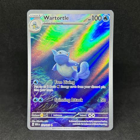 Pokemon Tcg Wartortle Illustration Rare Scarlet Violet