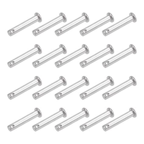 Uxcell Single Hole Clevis Pins Mm X Mm Flat Head Stainless