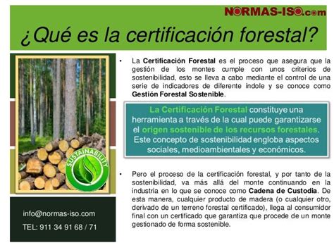 Gestion Forestal Sostenible Certificación De Gestión Para Explotacion…