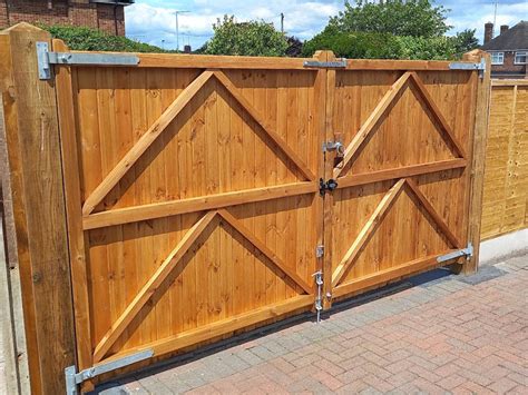 Wooden Driveway Gates installed in Burton - Ashdale Fencing