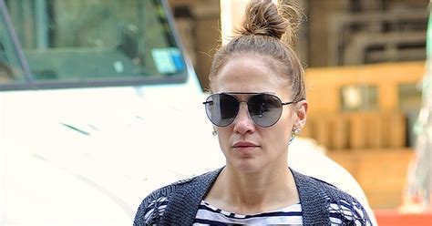 Jennifer Lopez Striped Dress August POPSUGAR Latina