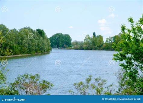 Po river in Italy stock photo. Image of italian, edge - 115668406