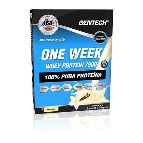 Gentech One Week Whey Protein X7 Sobres Tienda NOVA