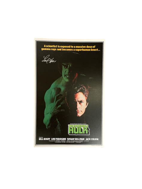 Incredible Hulk 11x17 Mini Poster Autographed by Lou Ferrigno – Icon ...