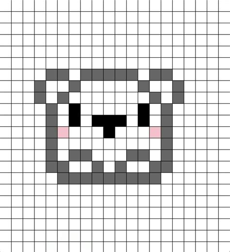 Cute Animals Pixel Art Grid