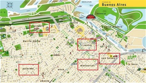 Mapa Tur Stico De Buenos Aires Grupo Dicas De Viagem