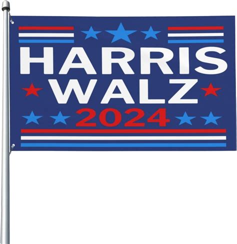 Kamala Harris Waltz 2024 Flag 3x5 Ft Kamala Harris Walz 2024 Flags With