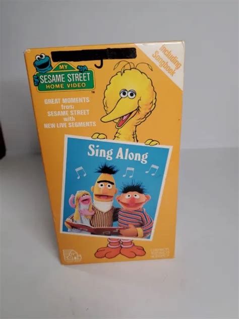 SESAME STREET SING Along (VHS, 1987) Tape Music Songs Live Segments No Songbook $8.67 - PicClick CA