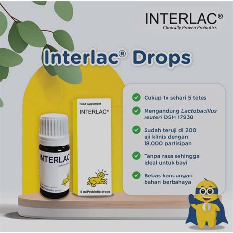 Jual Interlac Probiotic Drop Ml Shopee Indonesia