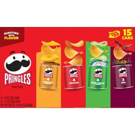 Pringles Variety Pack Potato Crisps Chips Grab And Go Snack Packs 20 6