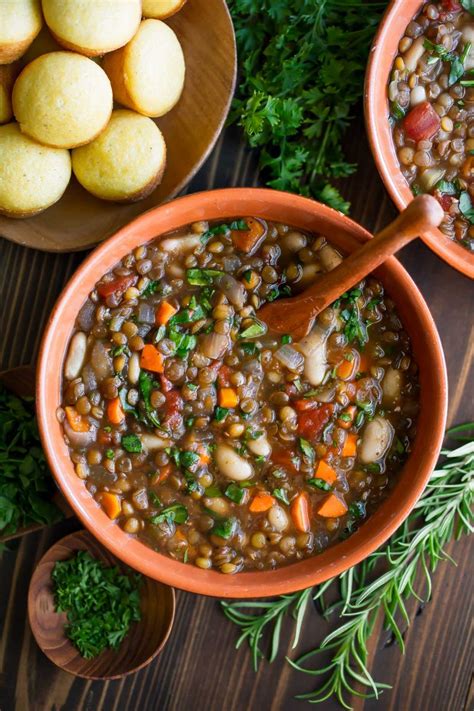 Italian Lentil Soup Instant Pot And Crock Pot Peas And Crayons