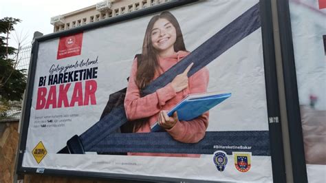 Güvenli trafik bir hareketine bakar kampanyasına dikkat çekildi