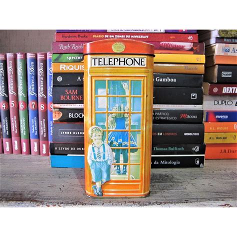 Cofre Porta Moedas De Lata Telephone Kiosk Londres Shopee Brasil