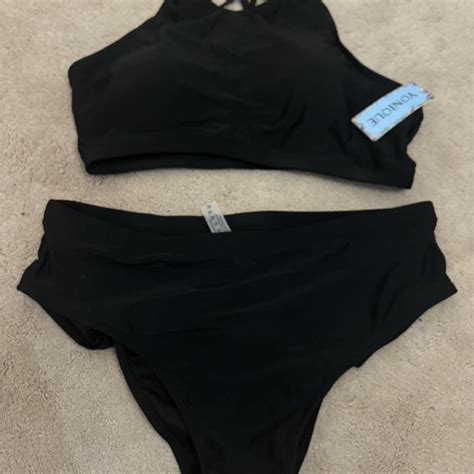 Black Swim Bikini Set Brand New With Tags XL Depop