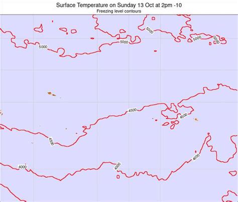 Cook Islands Surface Temperature On Friday 05 Feb At 8am CKT