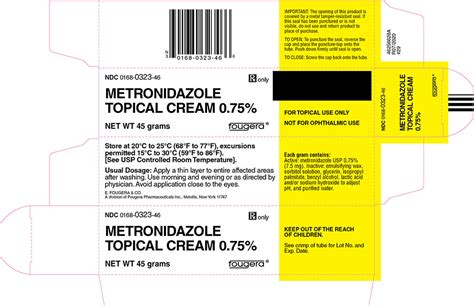 Metronidazole Topical Cream 075