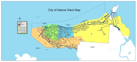 City of Astoria Oregon: City Ward Maps