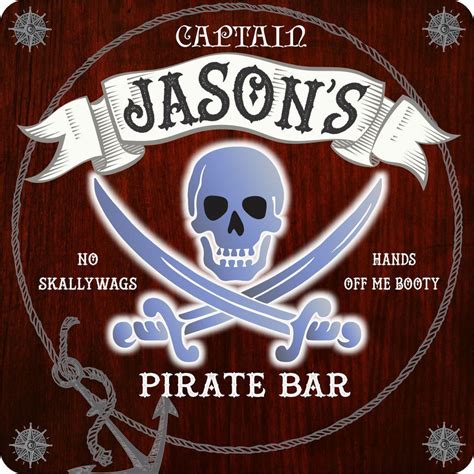 Pirate Bar Signs Custom Signs Fun Sign Factory