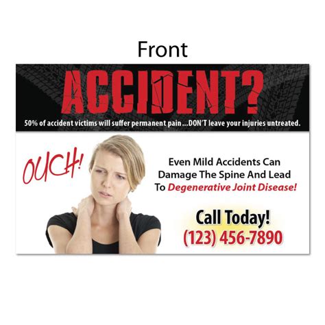 754 Postcard Accident Diy Chiropractic Marketing