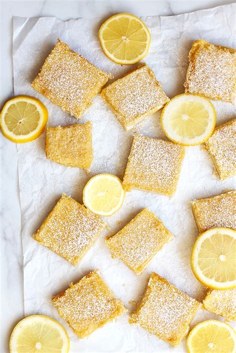 Insanely Delicious Classic Lemon Bars Rainbow Delicious