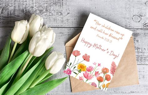 Mothers Day Card Christian Christian Mothers Day Cards Etsy