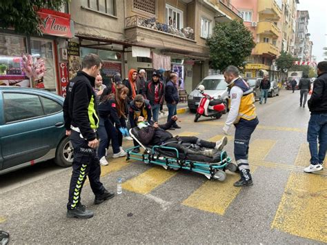 Nazillide motosiklet sürücüsü metrelerce sürüklendi Aydın Ses