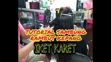 Tutorial Sambung Rambut Dengan Cara Kepang Iket Karet Youtube