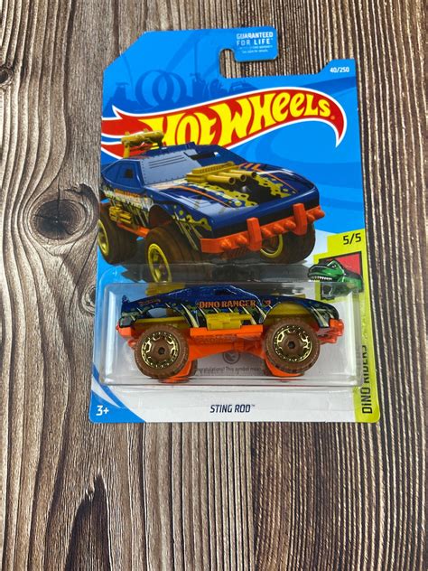 Treasure Hunt Hot Wheels Nib Sting Rod Hot Wheels Dino Riders Hot Wheels Mattel Cars