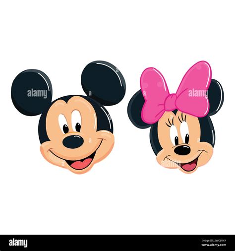 Mickey Mouse and Minnie Mouse Vector Stock Vector Image & Art - Alamy