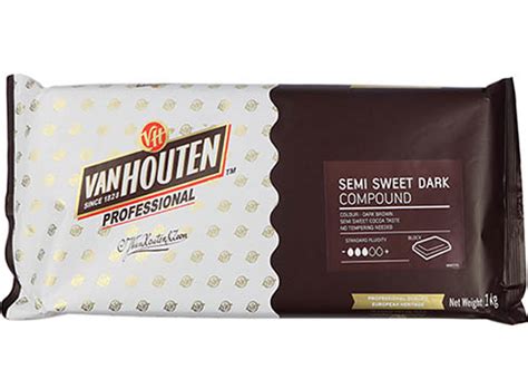 Buy Van Houten Professional Semi Sweet Dark Chocolate Compound Block