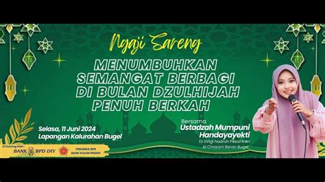 Ngaji Sareng Ustadzah Mumpuni Handayayekti Lapangan Kalurahan Bugel