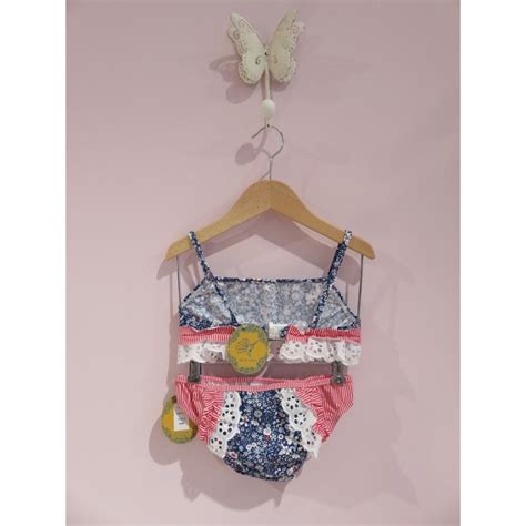 BIKINI NIÑA AZUL DE COLIBRI COIN Vagaluz