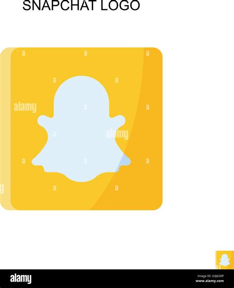 Logotipo de Snapchat Icono vectorial sencillo Plantilla de diseño de