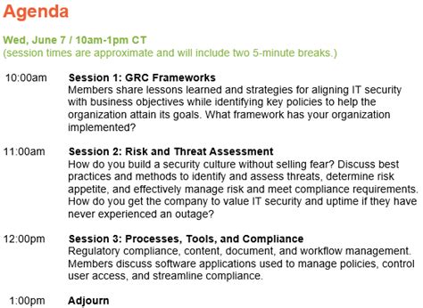 NOREX IT Roundtable Governance Risk And Compliance Virtual Event