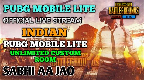 Pubg Mobile Lite Custome Room Live Stream Join Now Youtube