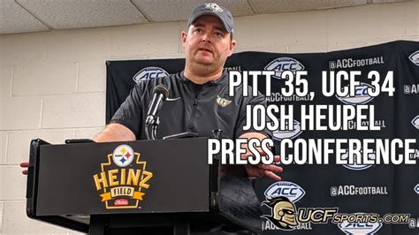 Pittsburgh Ucf Josh Heupel Press Conference Youtube