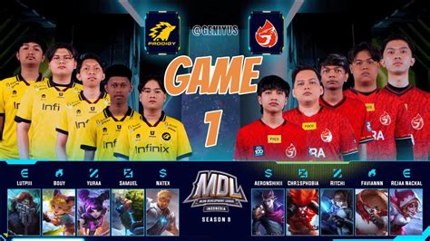 Live Mdl Id S Onic Prodigy Vs Aura Esports Game Regular Season