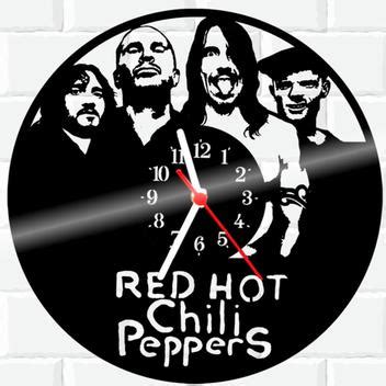 Relógio Vinil Disco Lp Parede RHCP Red Hot Chili Peppers 1 3D Fantasy Relógio Despertador
