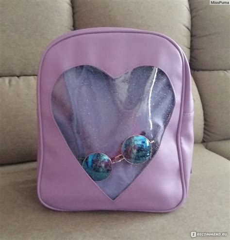 Рюкзак Joom Women Girls Backpack Cute Heart Transparent Heart Shaped ...