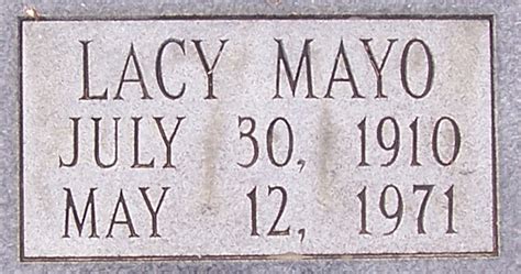 Lacy Mayo Strickland Homenaje De Find A Grave