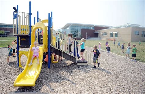 School Children On Playground